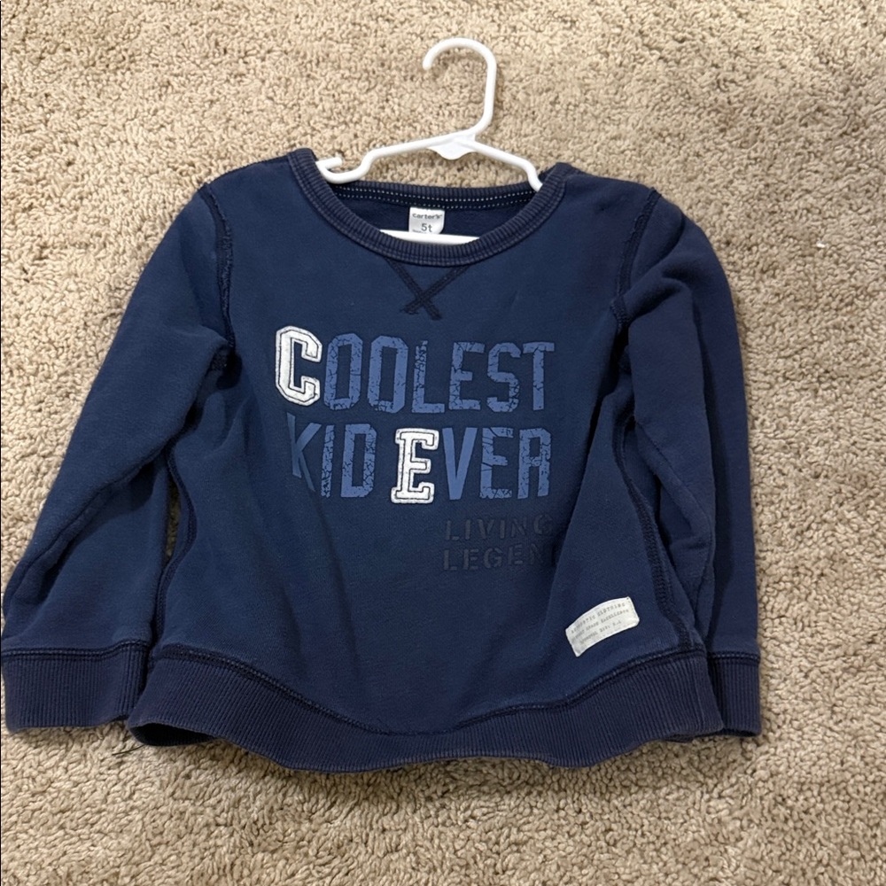 Carter's Navy Blue 'Coolest Kid Ever' Sweatshirt